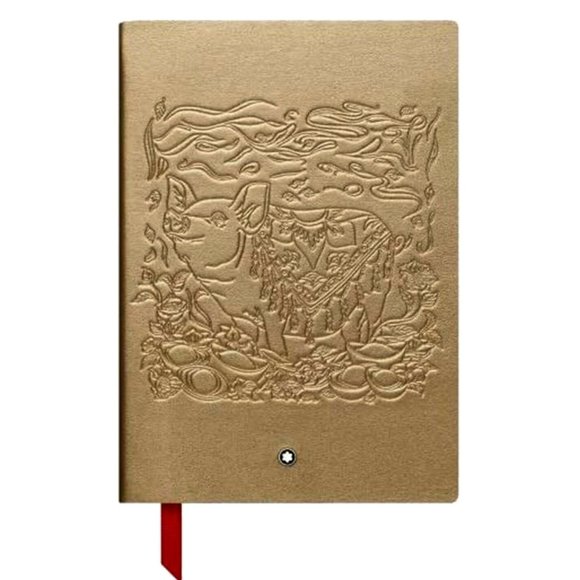 Montblanc Notebook #146 Chinese Zodiac Pig Premium Paper Lined Gold Cut Notebook